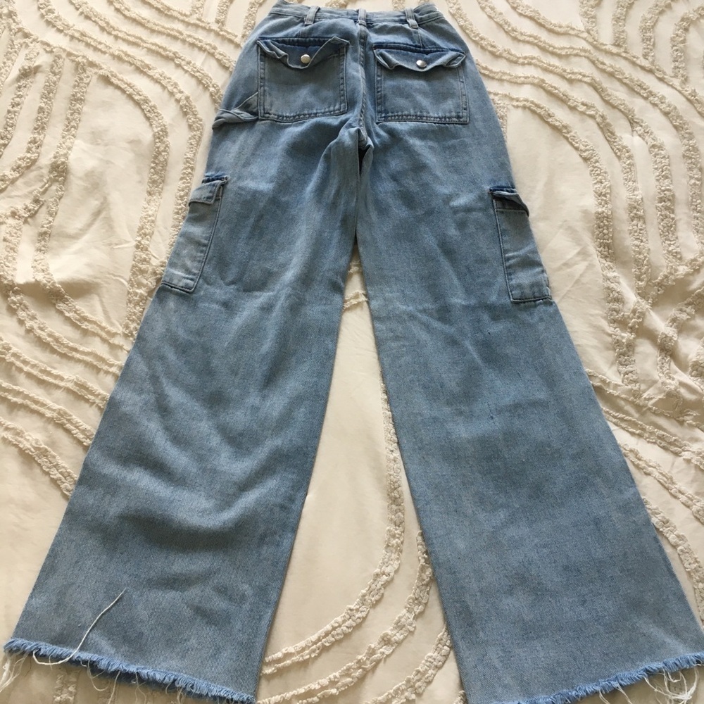 Playboy By Pacsun Jeans Womens 22(xxs) Blue Boyfriend High Rise Distressed - Picture 6 of 11